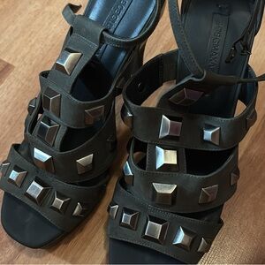 Givenchy Black Studded Sandals